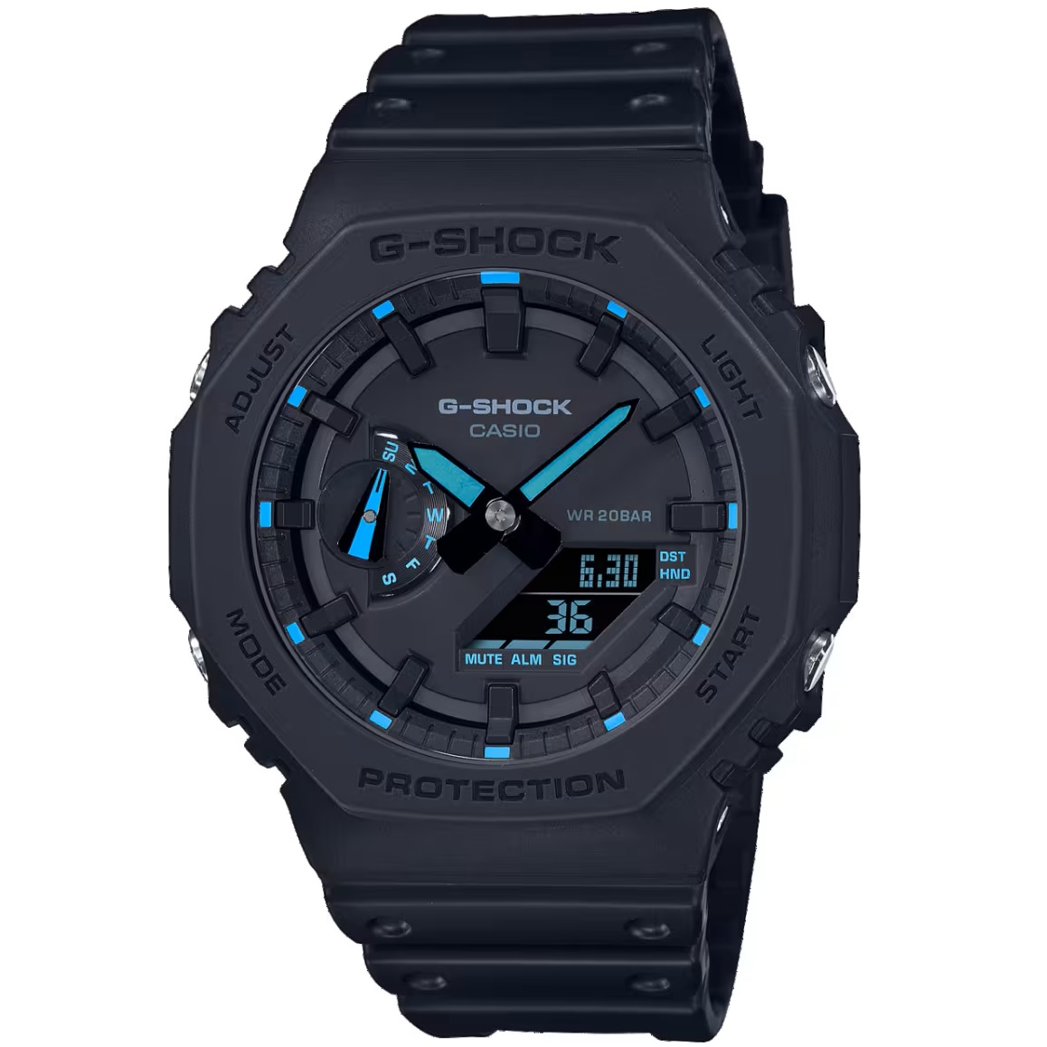 ساعت کاسیو جیشاک GA-2100-1A2DR بدون جنسیت
